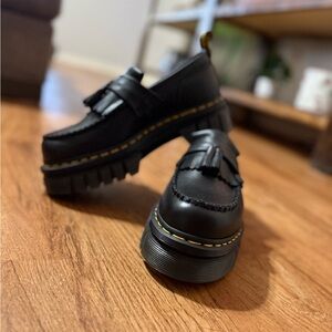 Dr. Martens Black Platform Loafers